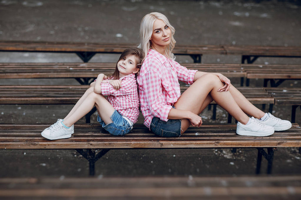 young family mother and daughter - Photo, Image