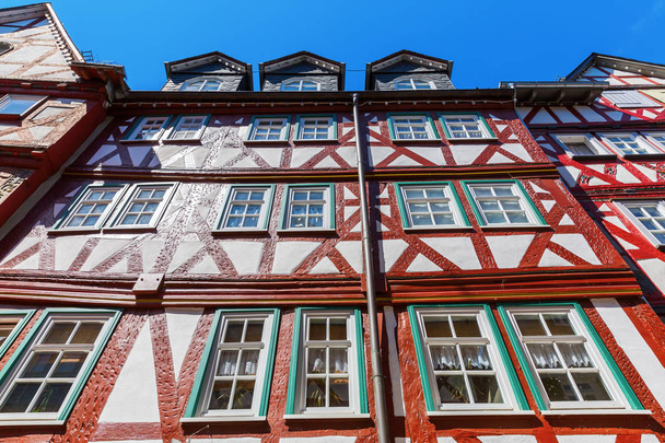 facades of old buildings in Herborn, Germany - Fotoğraf, Görsel