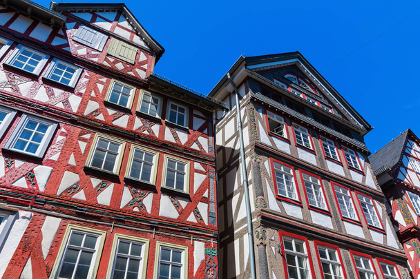 half-timbered houses in Herborn, Germany - Φωτογραφία, εικόνα