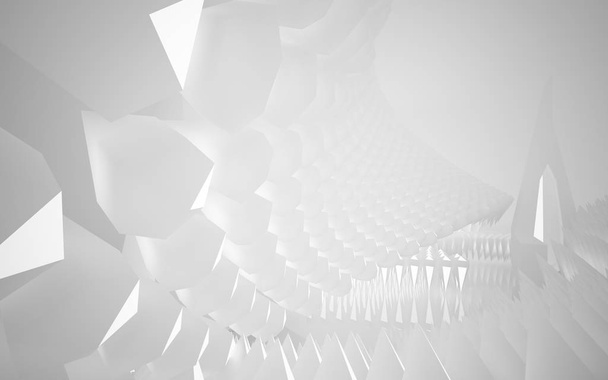Abstract white interior of the future - Foto, immagini