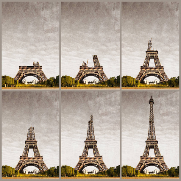 Eiffelturm fortschrittliche Bauweise - Foto, Bild