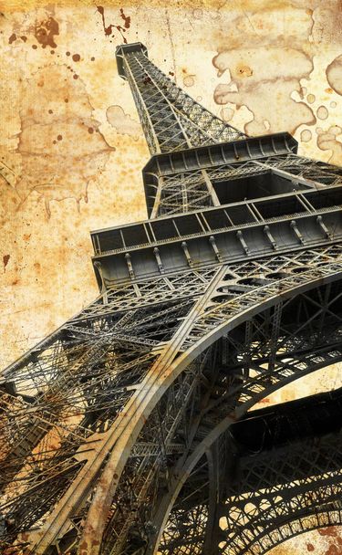 postcard of Eiffel Tower - Photo, Image