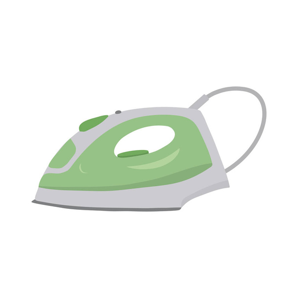 Green iron on a white background - Vector, Image