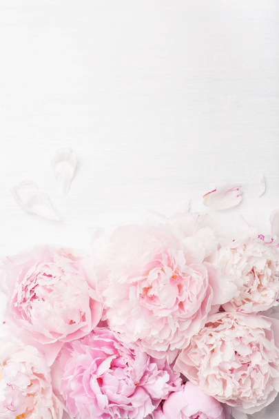 hermoso rosa peonía flor fondo - Foto, imagen