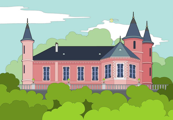 森の城のベクトル - ベクター画像