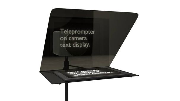téléprompteur de télévision avec caméra studio illustration 3D
 - Photo, image