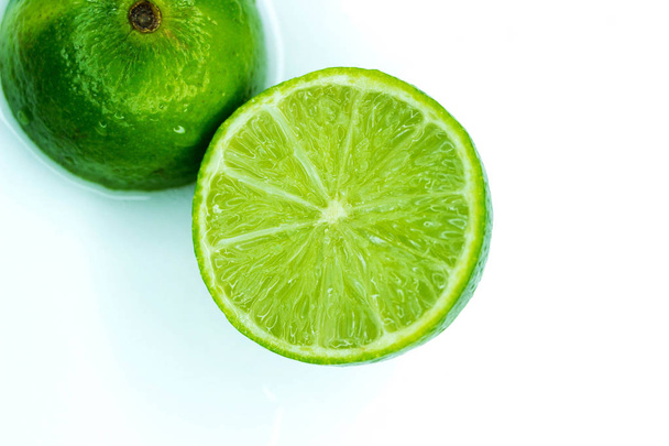Juicy lime cut into two parts - Photo, Image
