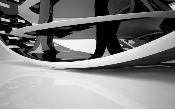 Abstract dynamic white interior  - Foto, Imagen