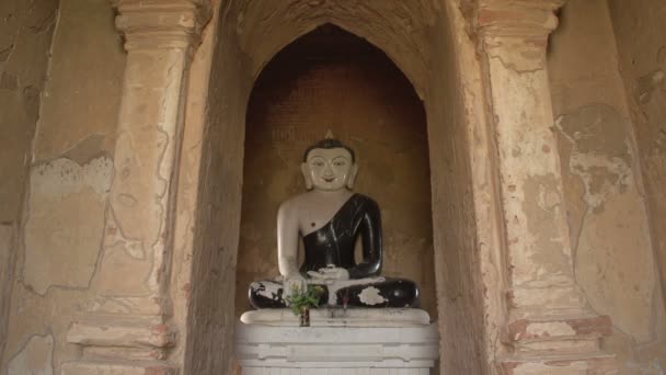 Buddha statue in niche - Footage, Video