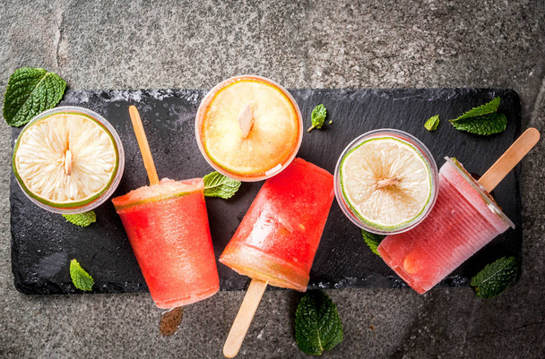 Homemade cocktail popsicles - Photo, Image