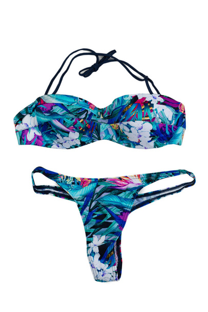 Colorful swimsuit, isolate on white - Fotó, kép