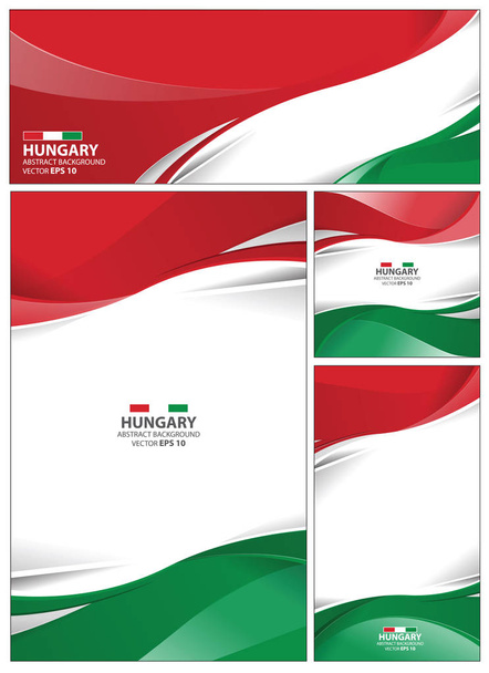 Resumen Hungría Fondo de la bandera
 - Vector, Imagen