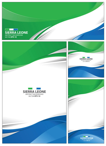 Resumen Fondo de la bandera de Sierra Leona
 - Vector, Imagen