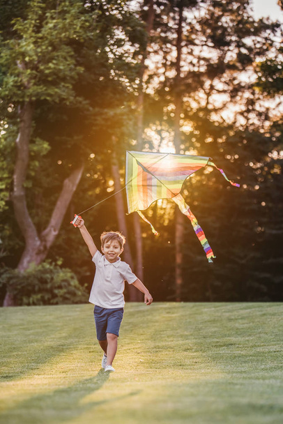 Boy with kite - Фото, зображення