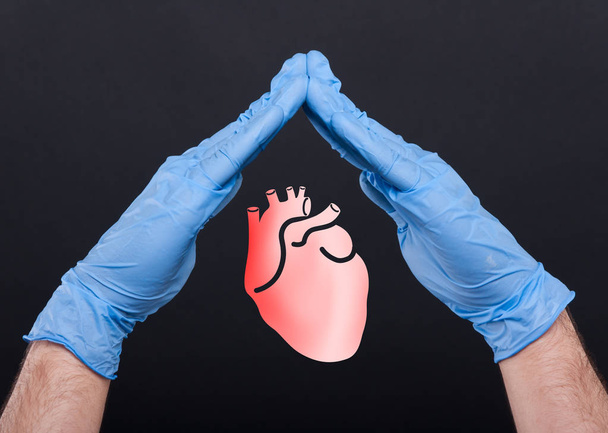 Heart or cardiac protection concept  - Photo, Image