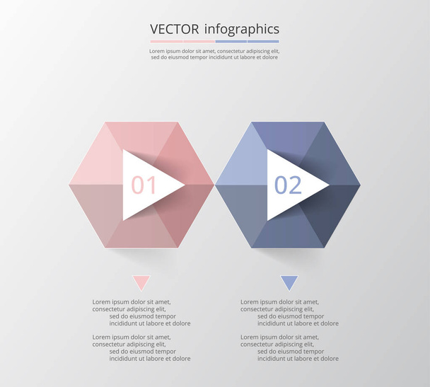 Vector template for infographics. - Vektor, obrázek