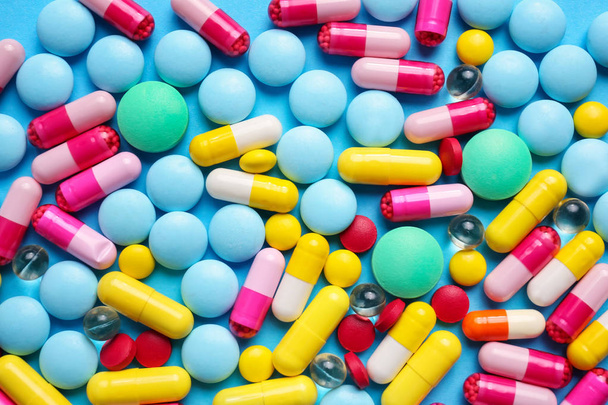 Closeup view of pills - Foto, Imagem
