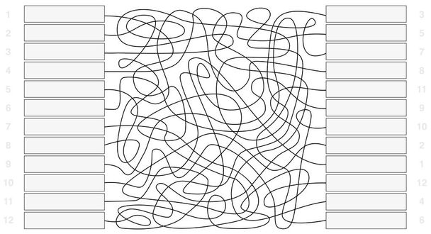 Labyrint řádky prázdná pole - Vektor, obrázek