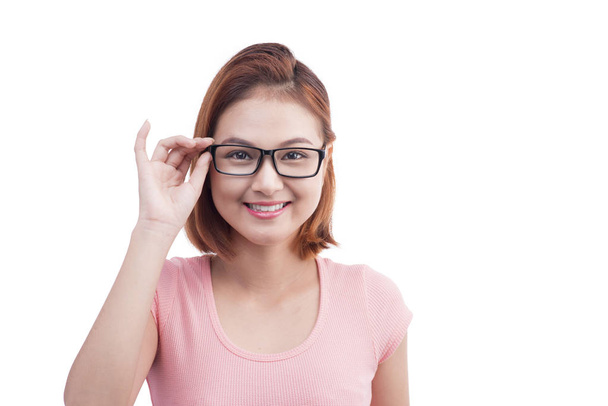 asiatische Frau mit Brille - Foto, Bild