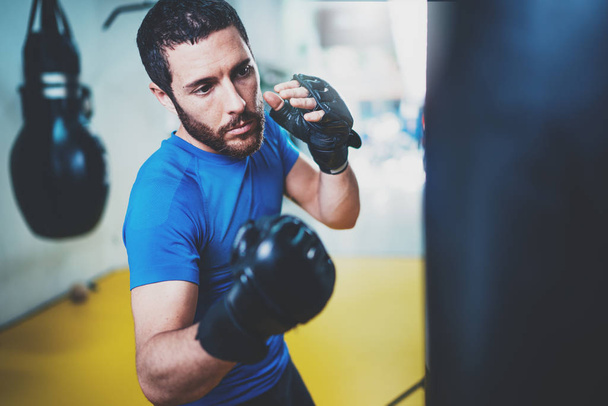 Boxer man doing training  - Fotó, kép