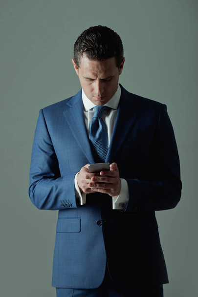 man using mobile phone or smartphone - Photo, image