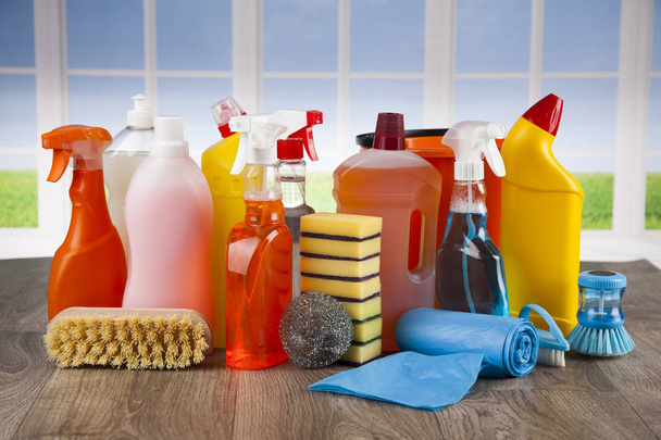 assorted cleaning products - Photo, Image