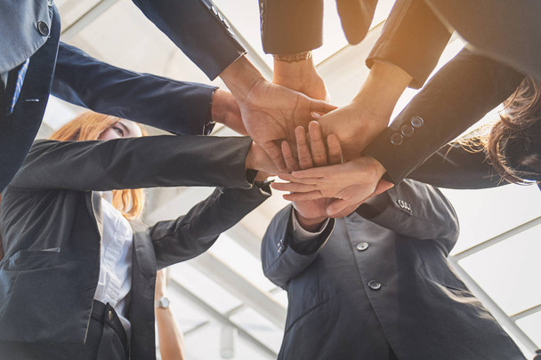 Group of business people joining hands. Team work concept. - Photo, Image