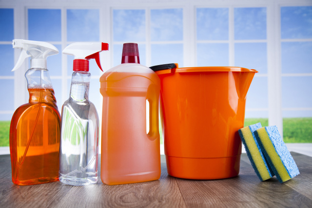 assorted cleaning products - Photo, Image