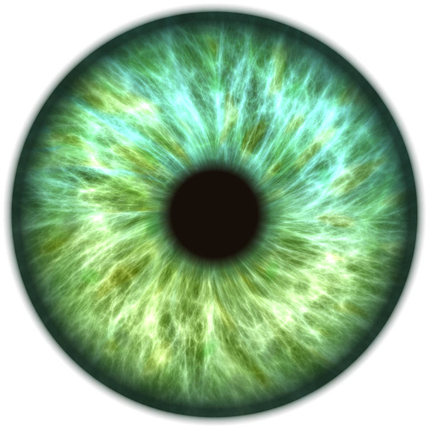 blue green iris of eye - Photo, Image