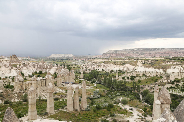 Rock Formations in Love Valley, Cappadocia - Zdjęcie, obraz