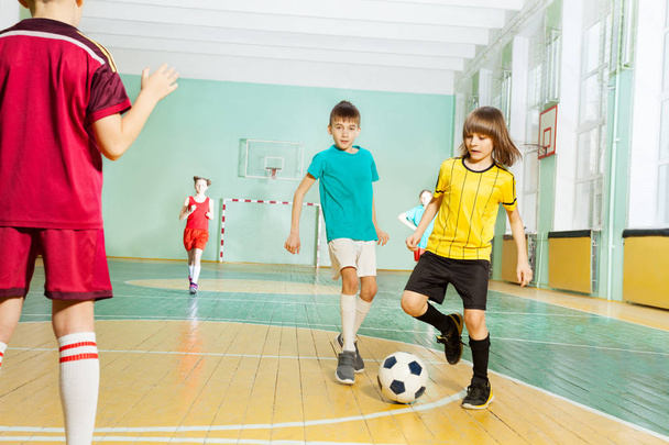 boys and girls training football - Photo, Image