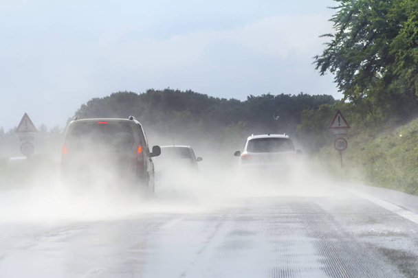 wet highway scenery - Photo, Image