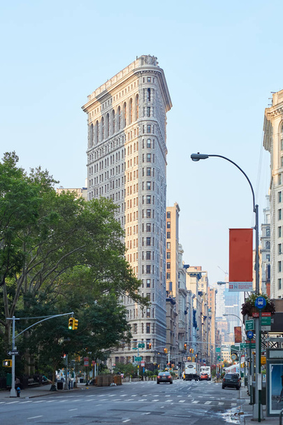 Flatiron building in the early morning light in New York - Photo, image