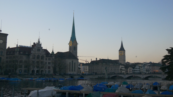 Zürich citycape panoraama
 - Materiaali, video