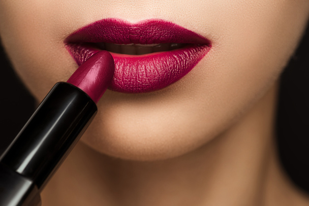 seductive woman with lipstick   - Photo, Image