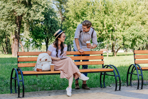 multicultural couple in park - Fotografie, Obrázek