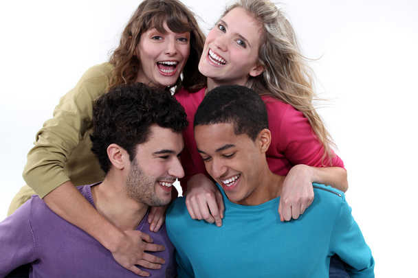 A group of friends laughing together - Photo, Image