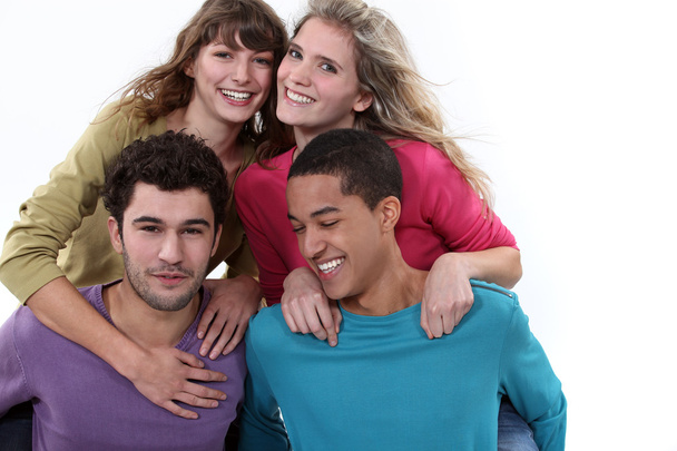 Two couples posing together - Photo, Image