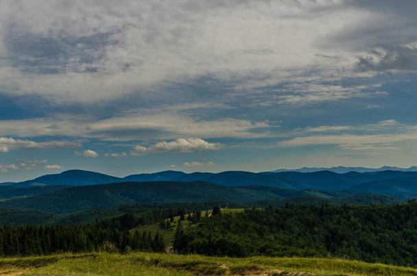 Carpathian mountains landscape view in Yaremche - Fotó, kép