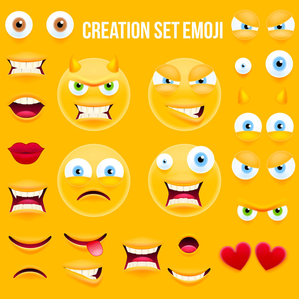 Smiley Face Character for Your Scenes Template - Vector, Image