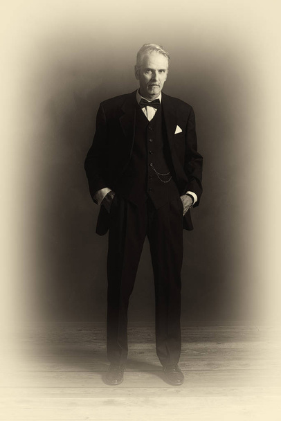 confident businessman in black suit - Photo, Image