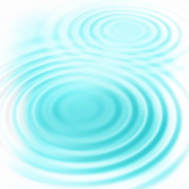 Abstract blue circular water ripples - Photo, Image