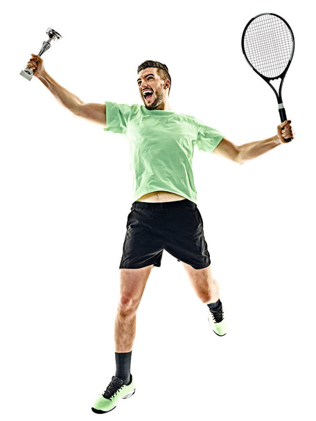 tennis player man isolated - Φωτογραφία, εικόνα