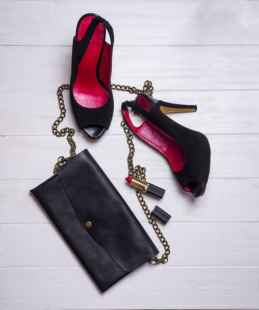 Shoes and woman clutch - Photo, Image