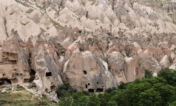 Rock Formations in Zelve Valley, Cappadocia - Φωτογραφία, εικόνα