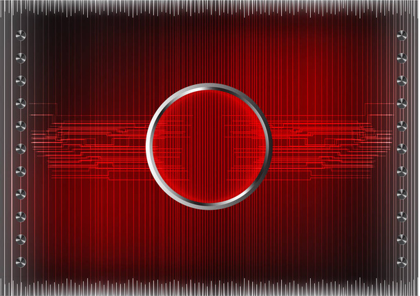 Set of lines on a red background - Vector, imagen