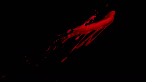 Splattered Blood Element - Footage, Video