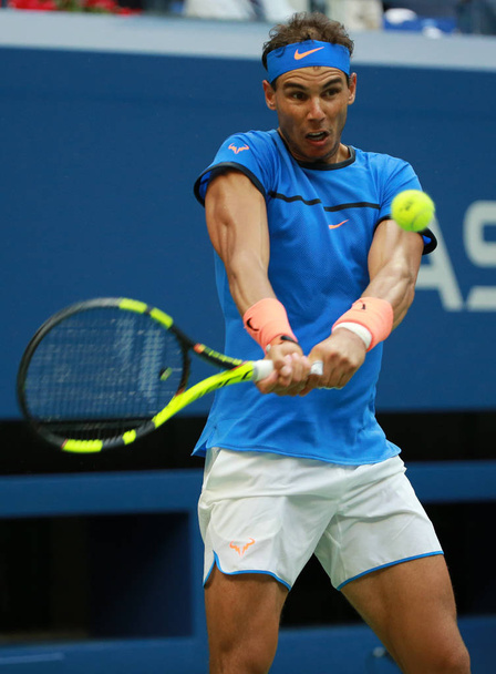 Grand Slam champion Rafael Nadal of Spain in action during his US Open 2016 round 3 match  - Fotoğraf, Görsel