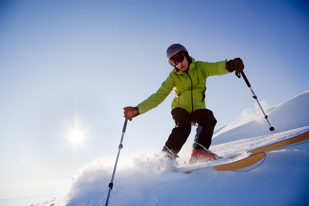 Фрирайд-лыжник
 - Фото, изображение