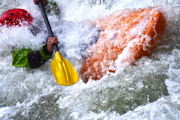 Kayaking as extreme and fun team sport - Photo, Image
